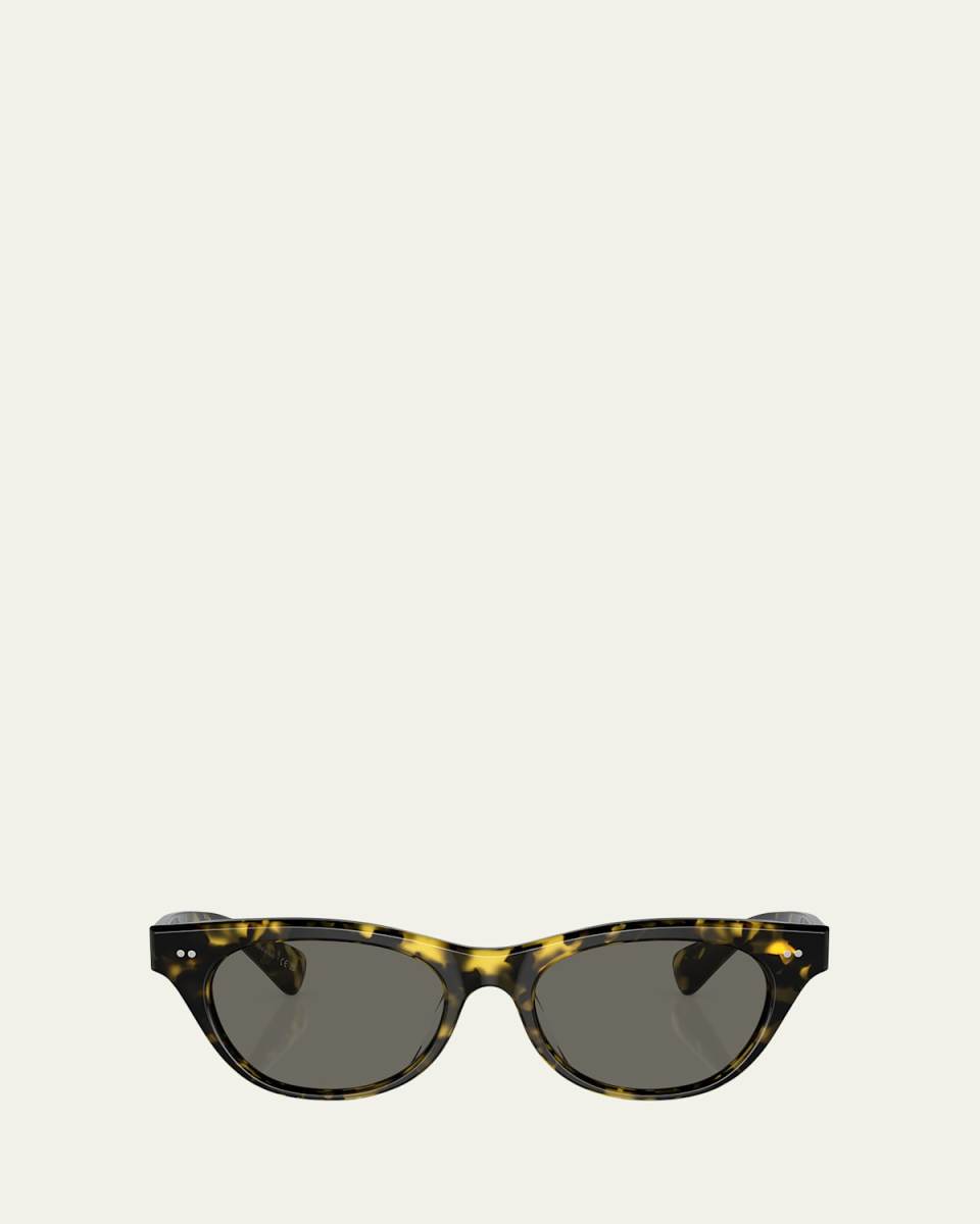 Avelin Havana Acetate Butterfly Sunglasses